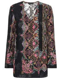 Etro Blusa a stampa in misto seta - Multicolore
