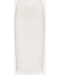 Vince - Midirock Aus Einem Baumwollgemisch - Lyst