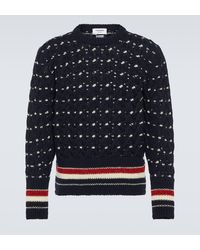 Thom Browne - Cable-knit Wool-blend Sweater - Lyst