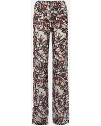 Dries Van Noten - Printed Straight Pants - Lyst