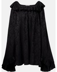 Chloé - Ruffled Jacquard Silk Minidress - Lyst