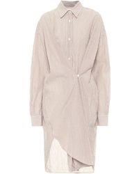 Étoile Isabel Marant Hemdblusenkleid Seen aus Baumwolle - Natur