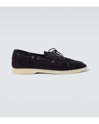 Loro Piana - Sea-Sail Walk Suede Boat Shoes - Lyst