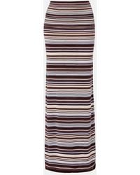AYA MUSE - Knitted Striped Maxi Skirt - Lyst