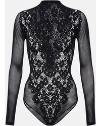 Wolford - Floral Lace Bodysuit - Lyst