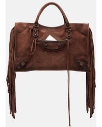 Balenciaga - Le City Medium Leather Top-Handle Bag - Lyst
