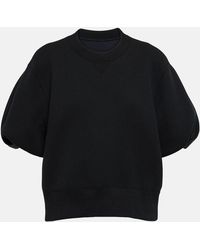 Sacai - Cotton-blend Jersey Sweatshirt - Lyst