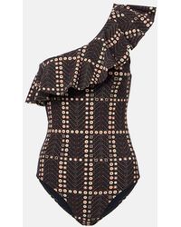 Isabel Marant - Siciliyage Ruffled One-Shoulder Swimsuit - Lyst