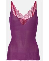 Saint Laurent - Lace Top - Lyst