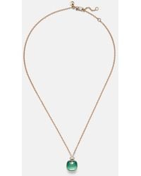 Pomellato - Nudo Classic 18Kt Rose And Necklace With Gemstones - Lyst