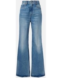 Ami Paris - Jeans Flared De Tiro Alto - Lyst