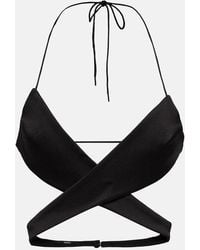 Alex Perry - Hudson Halterneck Bra Top - Lyst