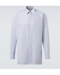 Charvet - Checked Cotton Poplin Shirt - Lyst