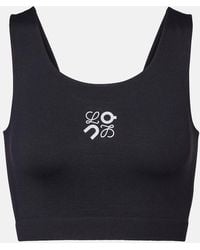 Loewe - X On Ribbed-Knit Sports Bra - Lyst