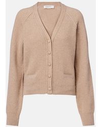 Victoria Beckham - Ribbed-Knit Wool And Cashmere Cardigan - Lyst