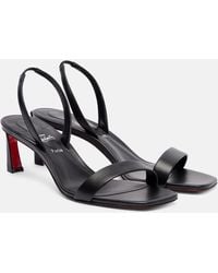 Christian Louboutin - O Condora 55 Leather Slingback Sandals - Lyst