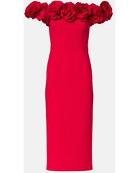 Rebecca Vallance - Odetta Floral-Applique Bustier Dress - Lyst