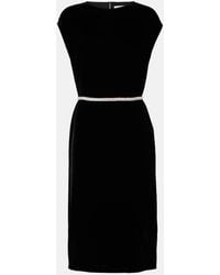 Velvet - Midikleid Aus Samt Mit Kristallen - Lyst