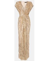 Jenny Packham - Zola Sequined Tulle Gown - Lyst