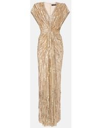 Jenny Packham - Zola Sequined Tulle Gown - Lyst