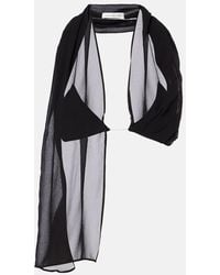 Christopher Esber - Top De Georgette De Seda Con Espalda Abierta - Lyst