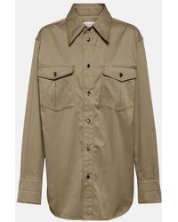 Lemaire - Western Cotton Twill Shirt - Lyst