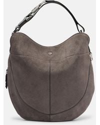 Lemaire - Quiver Clip Medium Suede Shoulder Bag - Lyst