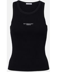 Givenchy - Tank Top Paris De Algodon Con Logo - Lyst