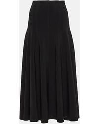 Norma Kamali - High-Rise-Midirock Grace Aus Jersey - Lyst