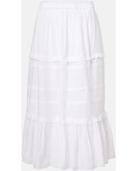 Isabel Marant - Diya Cotton-Blend Maxi Skirt - Lyst