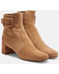 Roger Vivier - Tres Vivier Polly 45 Leather Ankle Boots - Lyst