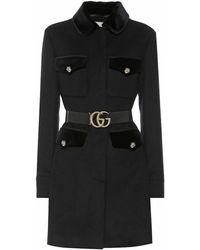 Gucci Cappotto in lana - Nero
