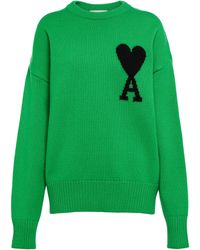AMI Virgin Wool Sweater - Green
