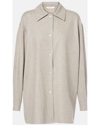 The Row - Komako Wool And Cashmere Shirt - Lyst