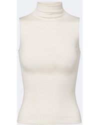Ralph Lauren - Naomie Silk-Blend Turtleneck Top - Lyst