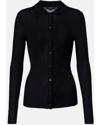 Gucci - Ribbed-Knit Cardigan - Lyst