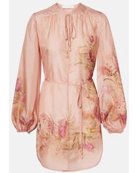 Zimmermann - Silk Cascadian Tunic Top - Lyst