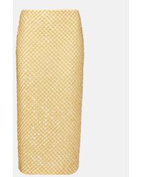 Veronica Beard - Allora Beaded Midi Skirt - Lyst