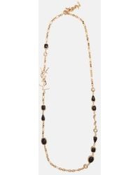 Saint Laurent - Verzierte Halskette Cassandre - Lyst