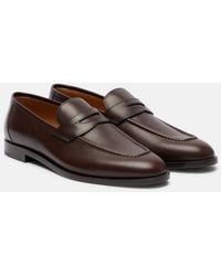 Loro Piana - Sergio Leather Penny Loafers - Lyst