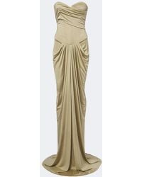 The New Arrivals Ilkyaz Ozel - Draped Gathered Corset Gown - Lyst