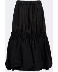 Noir Kei Ninomiya - Tiered Midi Skirt - Lyst
