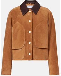 Veronica Beard - Walters Suede Field Jacket - Lyst