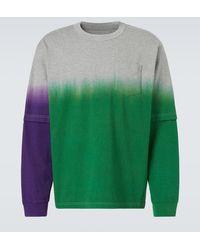 Sacai - Dyed Cotton Sweatshirt - Lyst