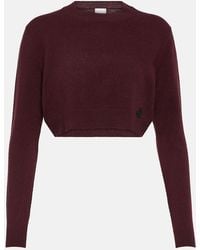 Patou - Cropped Cashmere Wool Sweater - Lyst