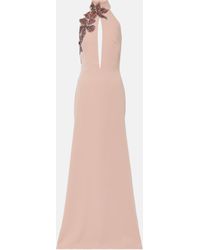Costarellos - Beaded Floral-applique Gown - Lyst