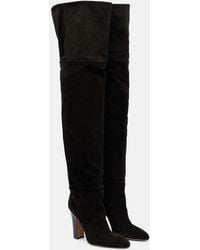 Paris Texas - Lavinia Suede Over-The-Knee Boots - Lyst