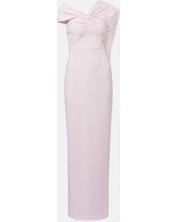 Roland Mouret - Scarf-Detail Asymmetric Cady Gown - Lyst
