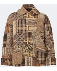 RRL - Patchwork Wool, Linen, And Silk Cardigan - Lyst