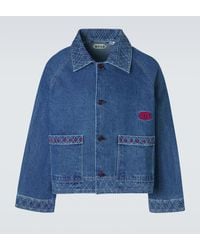 Bode - Chaqueta Denim De Lana Y Algodon - Lyst